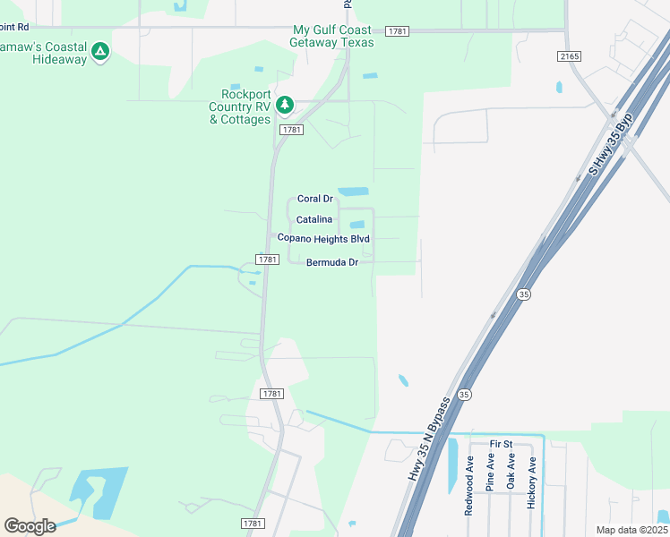 map of restaurants, bars, coffee shops, grocery stores, and more near 140 Bermuda Drive in Rockport