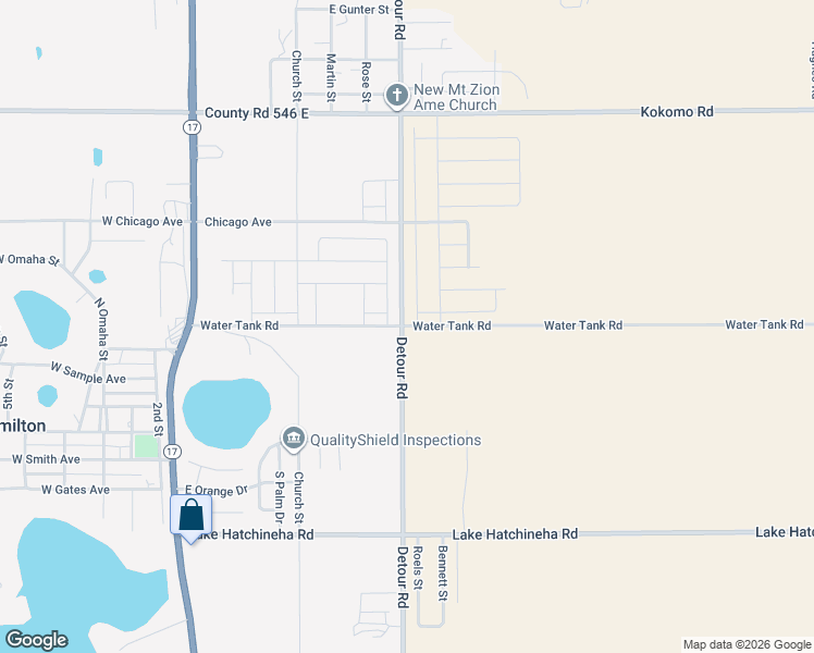 map of restaurants, bars, coffee shops, grocery stores, and more near 2000 Water Tank Road in Haines City