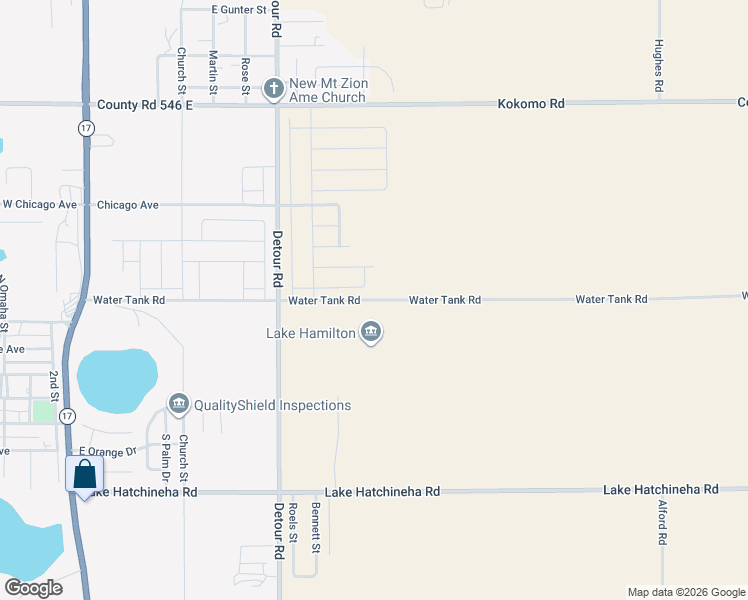 map of restaurants, bars, coffee shops, grocery stores, and more near 2282 Water Tank Road in Haines City
