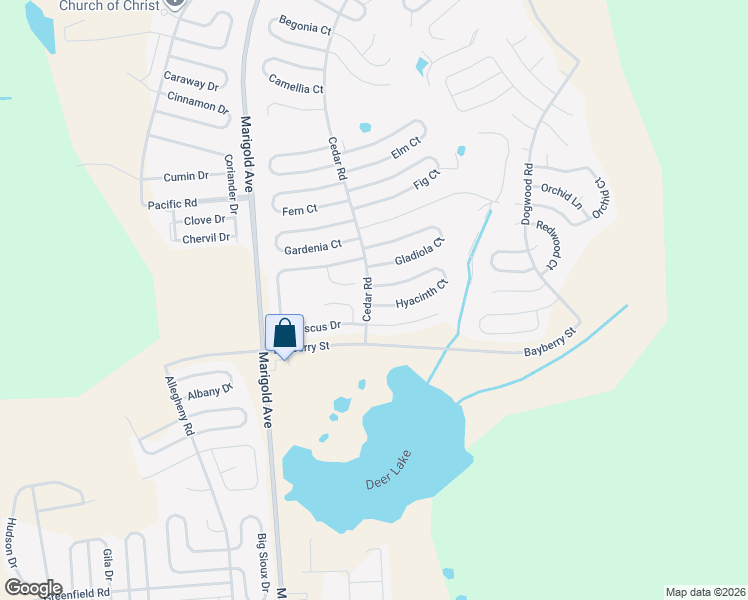 map of restaurants, bars, coffee shops, grocery stores, and more near 2141 Hibiscus Way in Poinciana