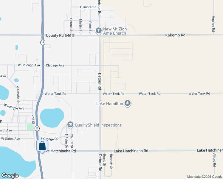 map of restaurants, bars, coffee shops, grocery stores, and more near 2000-3452 Water Tank Road in Haines City