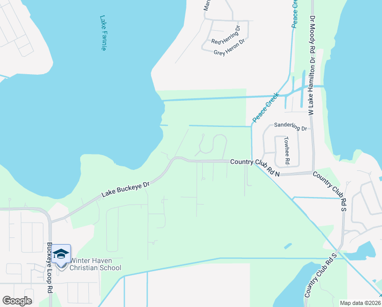 map of restaurants, bars, coffee shops, grocery stores, and more near 233 Franklin Court in Winter Haven