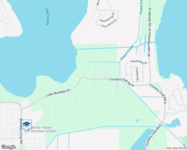 map of restaurants, bars, coffee shops, grocery stores, and more near Franklin Court in Winter Haven