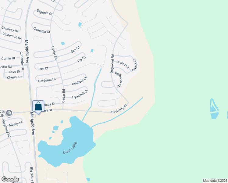 map of restaurants, bars, coffee shops, grocery stores, and more near 105 Tulip Lane in Poinciana