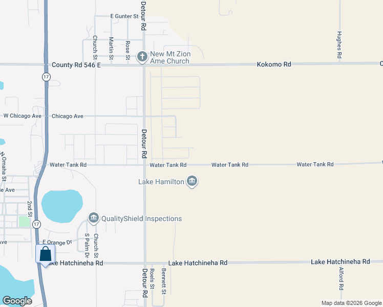map of restaurants, bars, coffee shops, grocery stores, and more near 2282 Water Tank Road in Haines City
