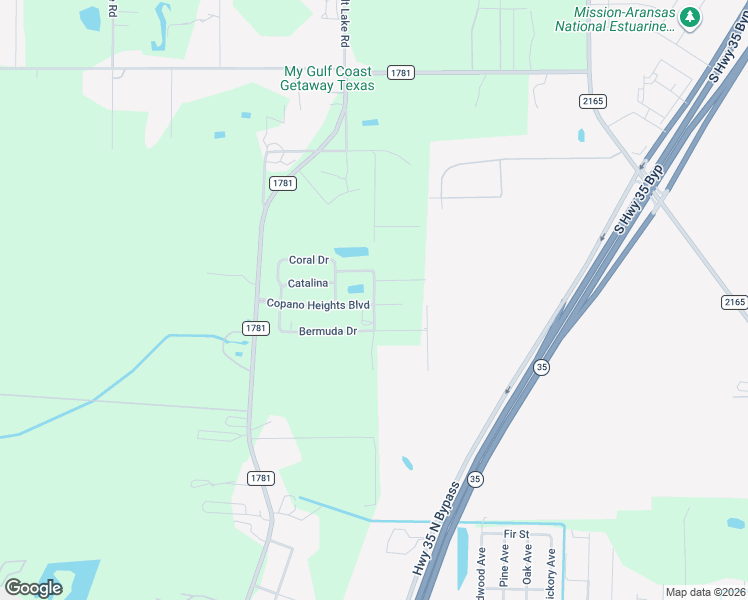 map of restaurants, bars, coffee shops, grocery stores, and more near 214 Copano Heights Boulevard in Rockport