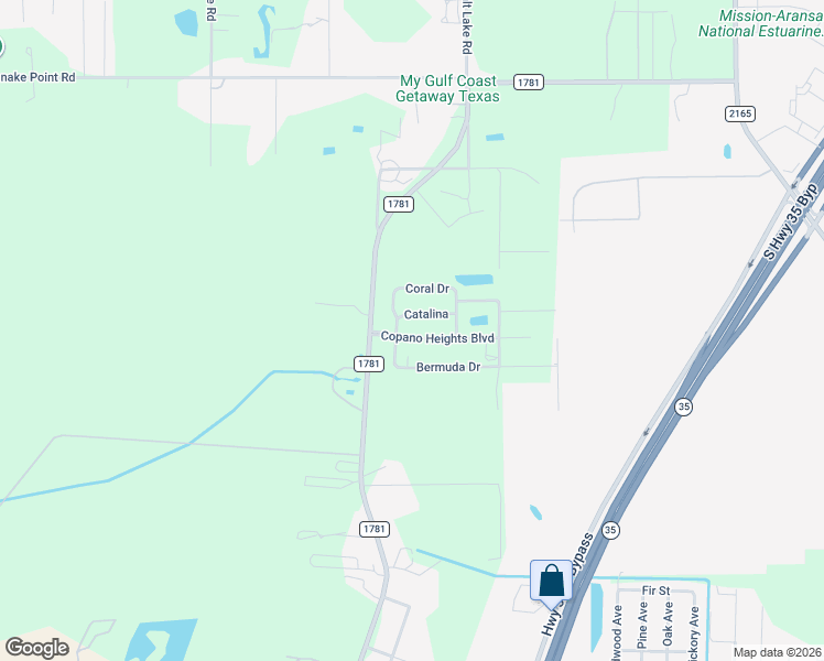 map of restaurants, bars, coffee shops, grocery stores, and more near 117 Bermuda Drive in Rockport