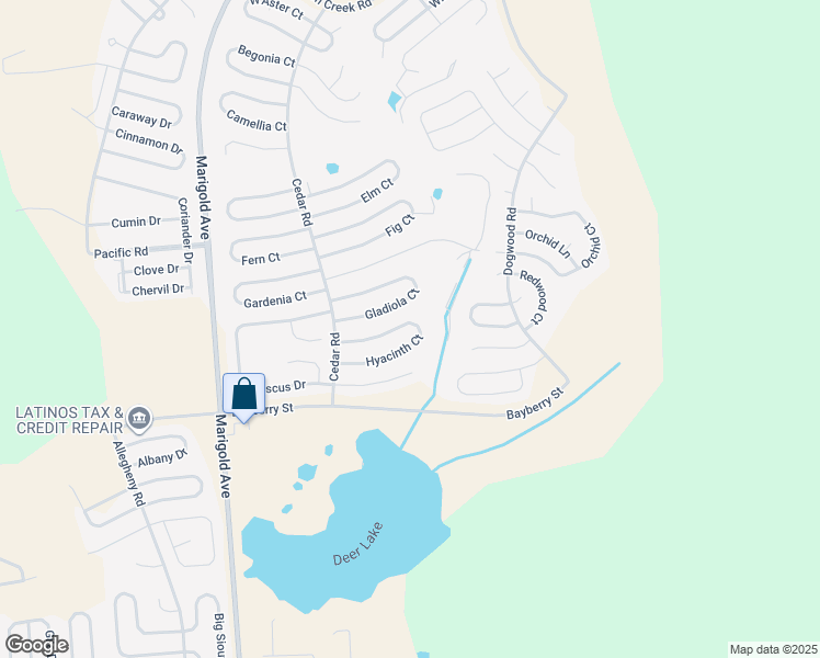 map of restaurants, bars, coffee shops, grocery stores, and more near 256 Hyacinth Court in Poinciana
