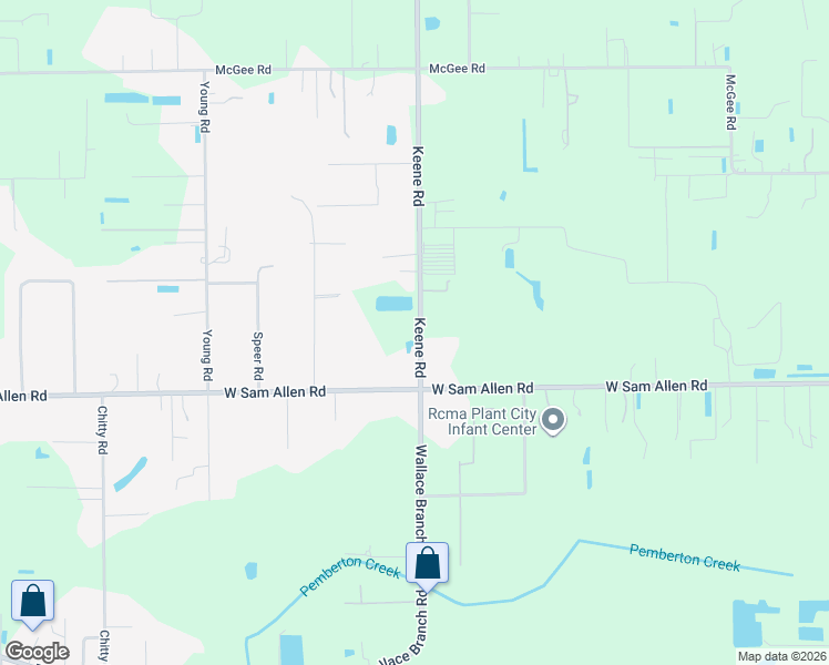 map of restaurants, bars, coffee shops, grocery stores, and more near 3305 Keene Road in Plant City
