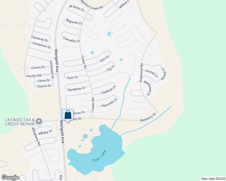 map of restaurants, bars, coffee shops, grocery stores, and more near 245 Gladiola Court in Poinciana