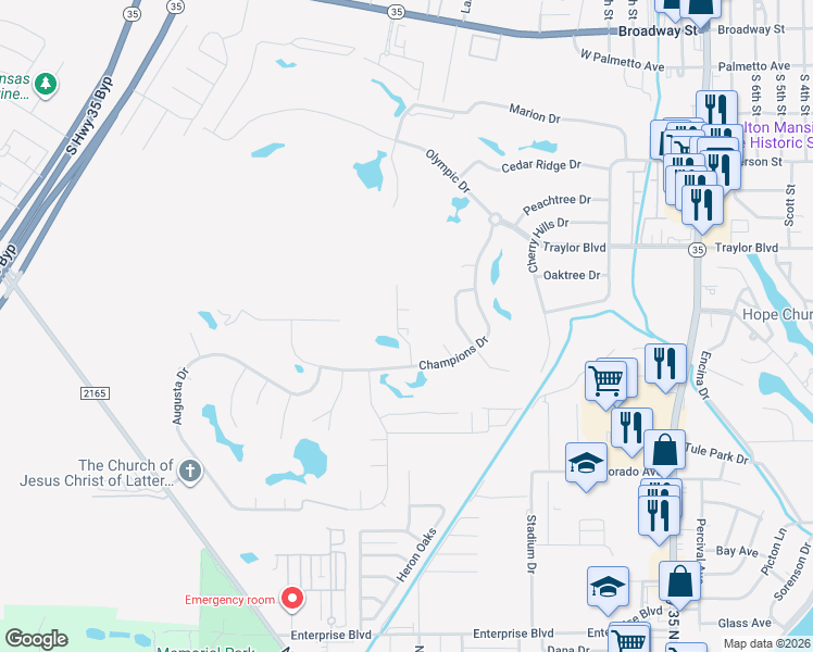 map of restaurants, bars, coffee shops, grocery stores, and more near 210 Oak Bay Drive in Rockport