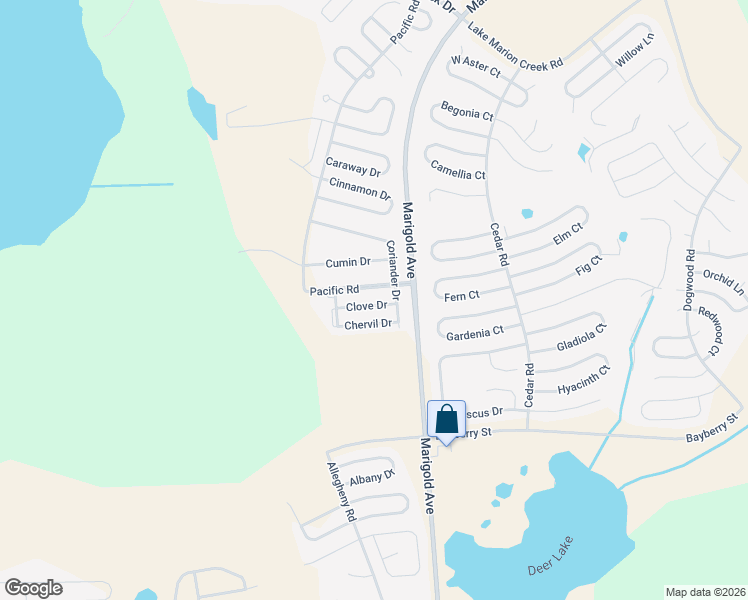 map of restaurants, bars, coffee shops, grocery stores, and more near 1266 Clove Drive in Poinciana