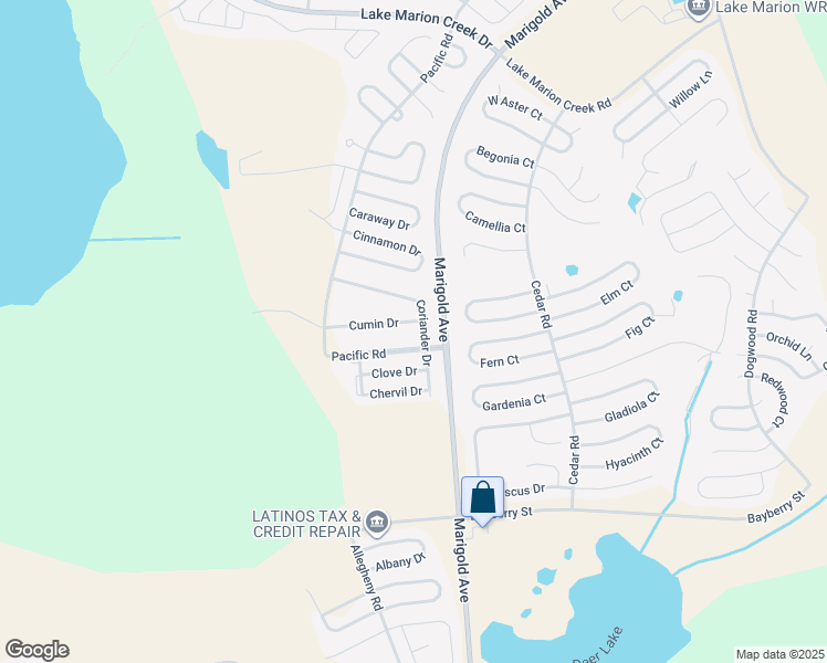 map of restaurants, bars, coffee shops, grocery stores, and more near 1558 Cumin Drive in Poinciana