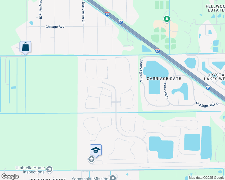 map of restaurants, bars, coffee shops, grocery stores, and more near 3998 Alligator Flag Circle in West Melbourne