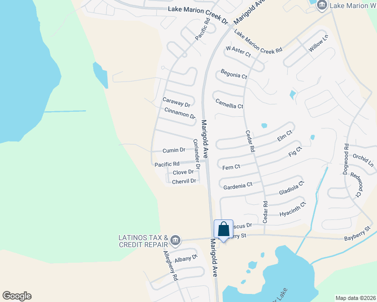 map of restaurants, bars, coffee shops, grocery stores, and more near 1558 Cumin Drive in Poinciana