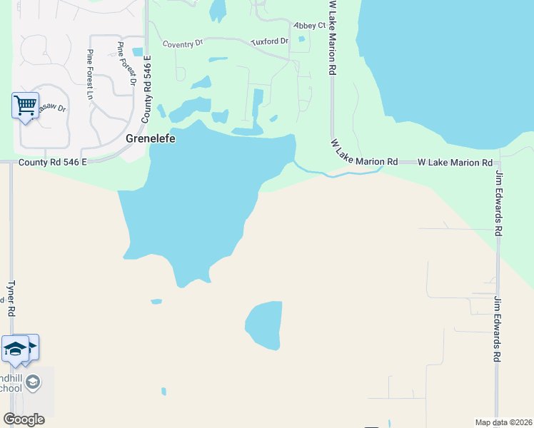 map of restaurants, bars, coffee shops, grocery stores, and more near 99 Huntley Court in Haines City