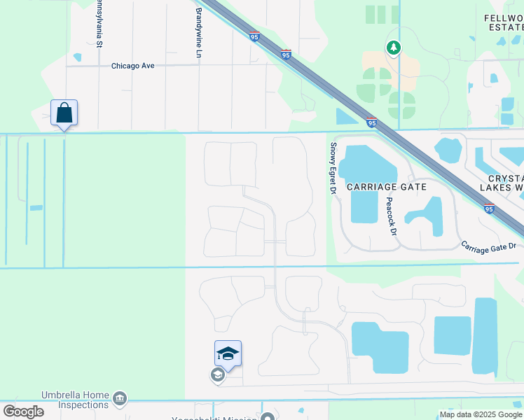 map of restaurants, bars, coffee shops, grocery stores, and more near 3998 Alligator Flag Circle in West Melbourne