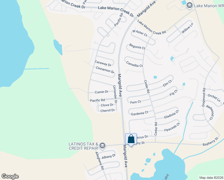 map of restaurants, bars, coffee shops, grocery stores, and more near 1558 Cumin Drive in Poinciana