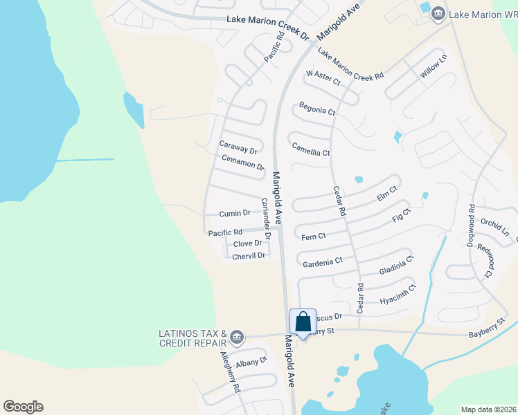 map of restaurants, bars, coffee shops, grocery stores, and more near 1558 Cumin Drive in Poinciana