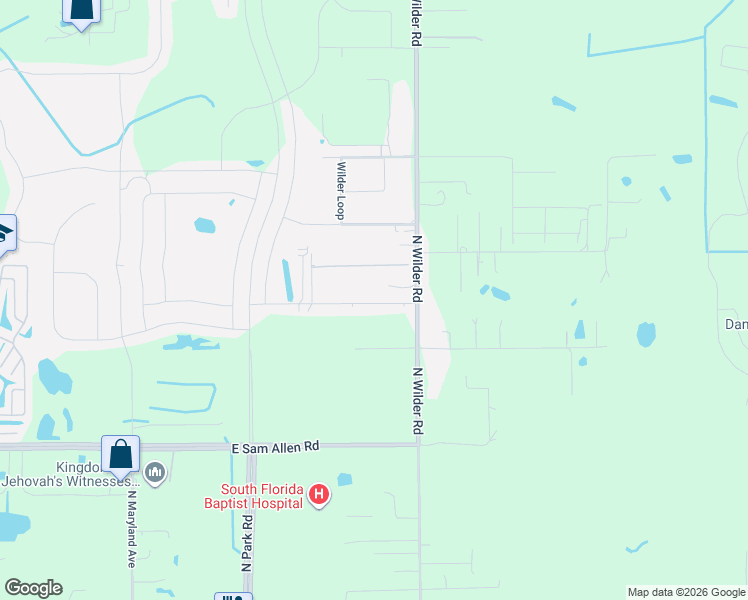 map of restaurants, bars, coffee shops, grocery stores, and more near 2515 Victorious Falls Avenue in Plant City