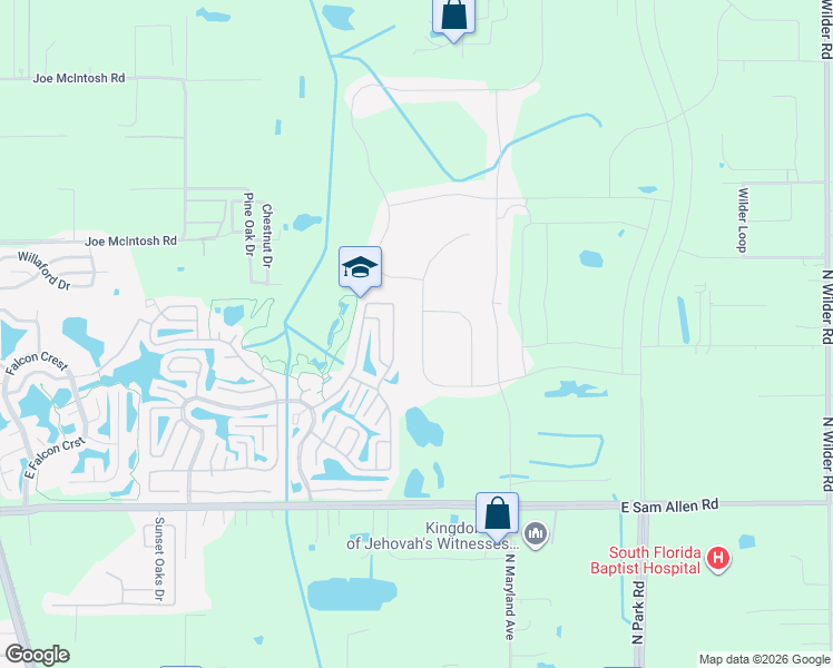 map of restaurants, bars, coffee shops, grocery stores, and more near Country Ln in Plant City
