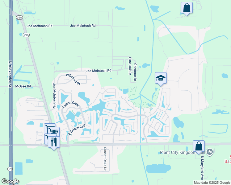 map of restaurants, bars, coffee shops, grocery stores, and more near 786 N Edgewater Dr in Plant City