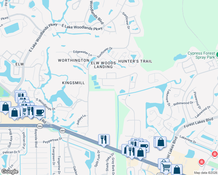 map of restaurants, bars, coffee shops, grocery stores, and more near 380 Rosalind Lane in Oldsmar