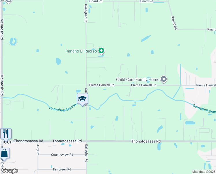map of restaurants, bars, coffee shops, grocery stores, and more near 7908 Pierce Harwell Road in Plant City