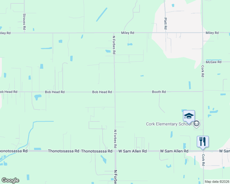 map of restaurants, bars, coffee shops, grocery stores, and more near 5300 Bob Head Road in Plant City