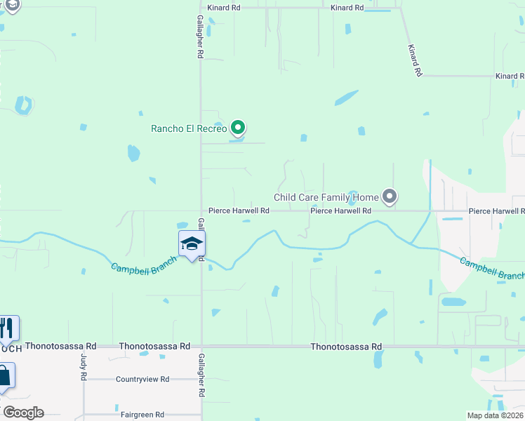 map of restaurants, bars, coffee shops, grocery stores, and more near 7908 Pierce Harwell Road in Plant City