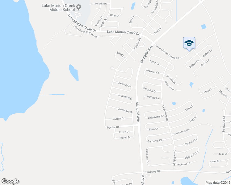 map of restaurants, bars, coffee shops, grocery stores, and more near 405 Cinnamon Drive in Kissimmee