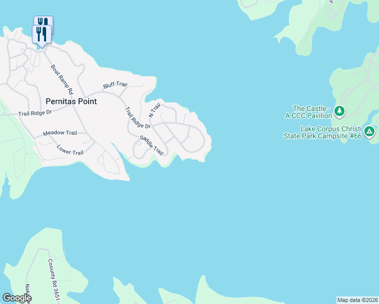 map of restaurants, bars, coffee shops, grocery stores, and more near 124 Trail Ridge Drive in Sandia