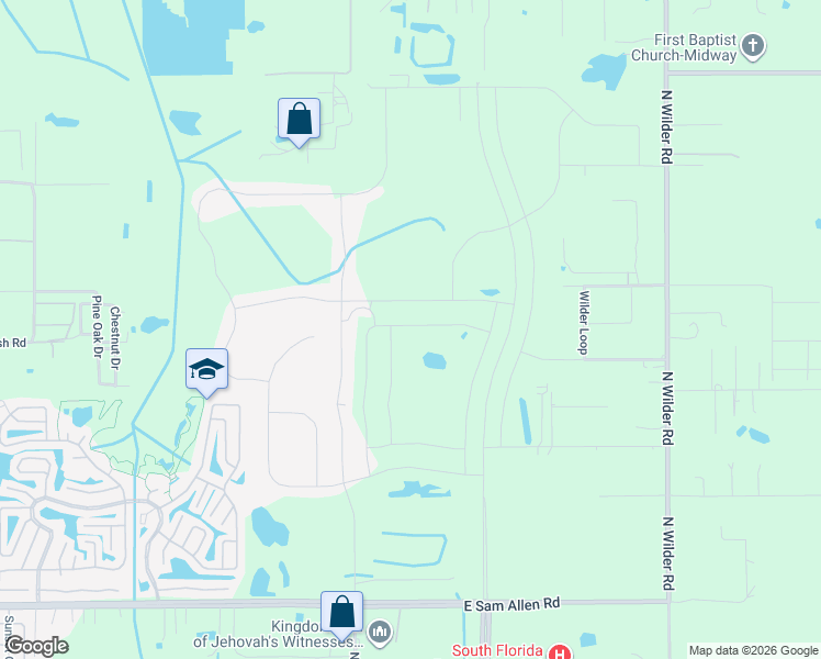 map of restaurants, bars, coffee shops, grocery stores, and more near 2013 East Newsome Road in Plant City