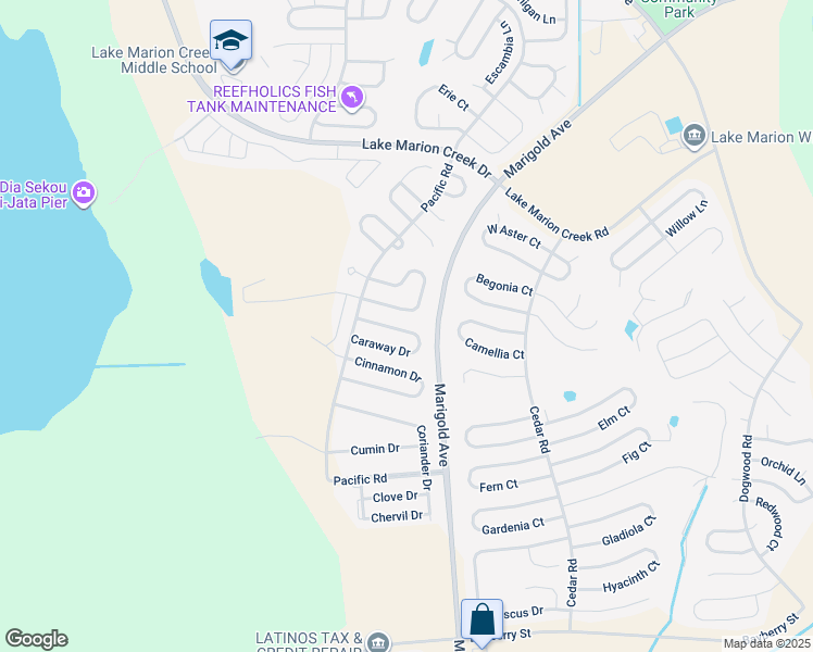map of restaurants, bars, coffee shops, grocery stores, and more near 435 Bay leaf Drive in Kissimmee