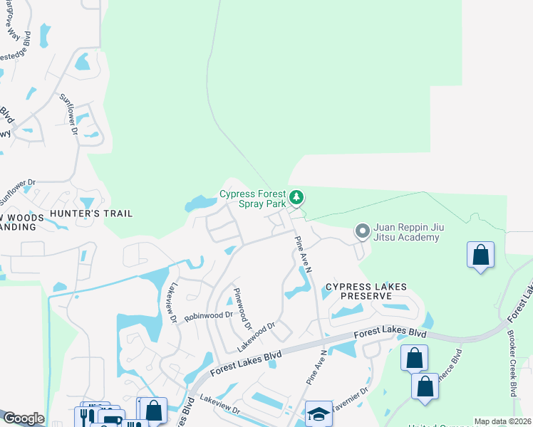 map of restaurants, bars, coffee shops, grocery stores, and more near 908 Vineyard Lane in Oldsmar