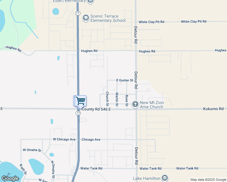 map of restaurants, bars, coffee shops, grocery stores, and more near 1112 Martin Street in Lake Hamilton