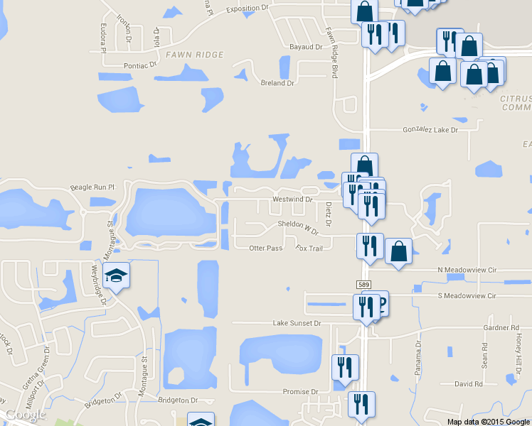 map of restaurants, bars, coffee shops, grocery stores, and more near 11902 Cypress Hill Circle in Tampa
