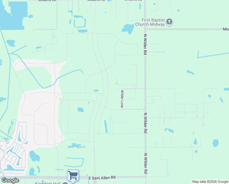 map of restaurants, bars, coffee shops, grocery stores, and more near 2403 North Wilder Loop in Plant City
