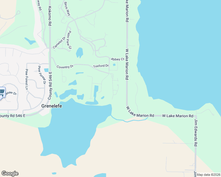 map of restaurants, bars, coffee shops, grocery stores, and more near 118 Coventry Lane in Haines City