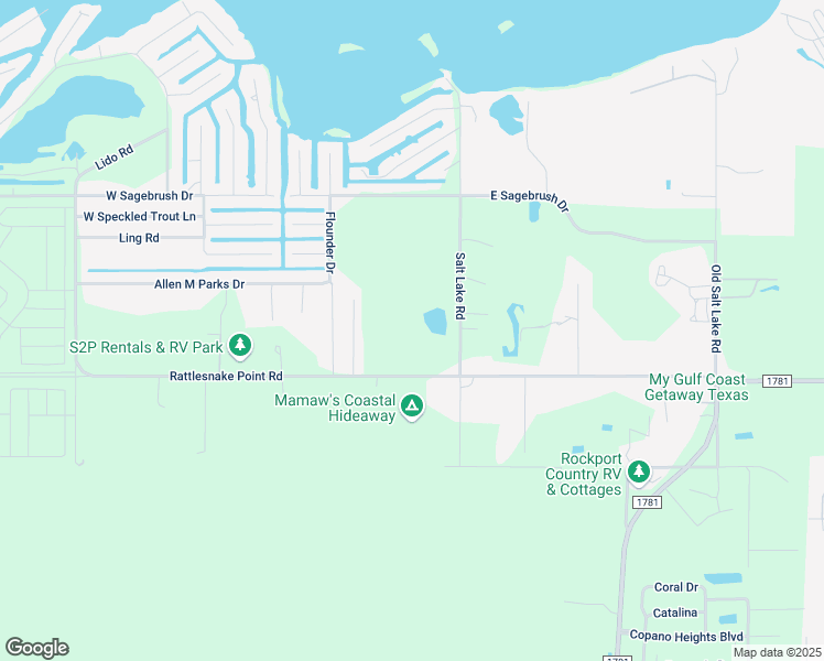 map of restaurants, bars, coffee shops, grocery stores, and more near 372 Rattlesnake Point Road in Rockport