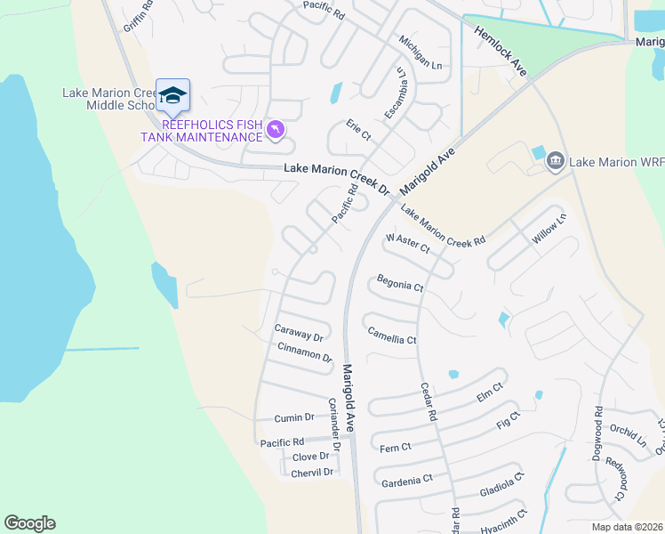 map of restaurants, bars, coffee shops, grocery stores, and more near 415 Bay leaf Drive in Poinciana
