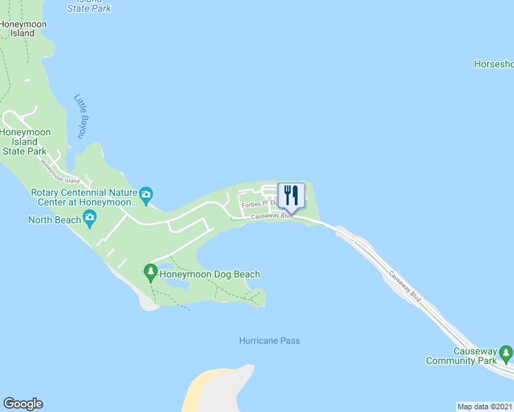 map of restaurants, bars, coffee shops, grocery stores, and more near 19 Island Park Place in Dunedin