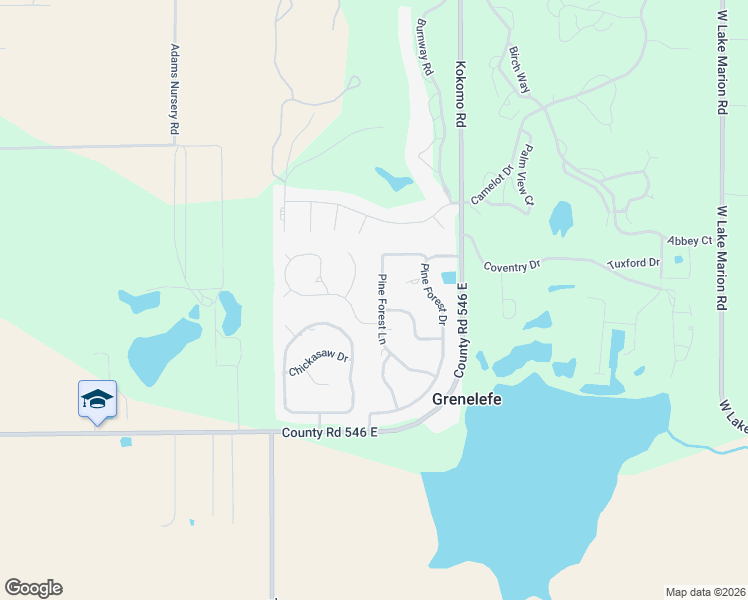 map of restaurants, bars, coffee shops, grocery stores, and more near 24 Pine Forest Lane in Haines City