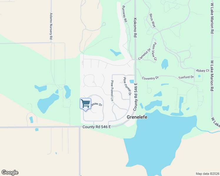 map of restaurants, bars, coffee shops, grocery stores, and more near 24 Pine Forest Lane in Haines City