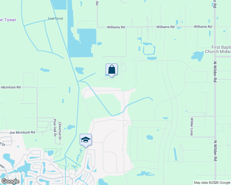 map of restaurants, bars, coffee shops, grocery stores, and more near 4115 Native Garden Drive in Plant City