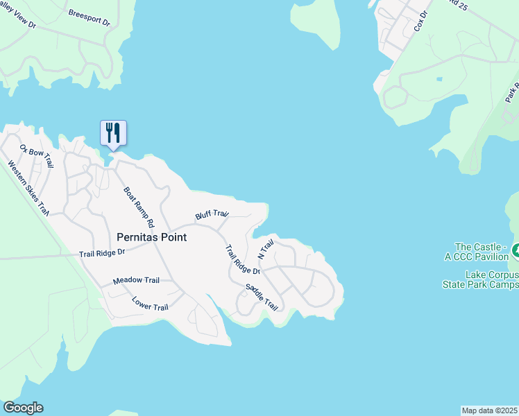 map of restaurants, bars, coffee shops, grocery stores, and more near 100 Bluff Circle in Sandia