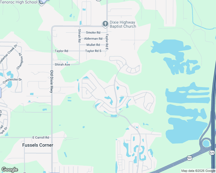 map of restaurants, bars, coffee shops, grocery stores, and more near 559 Inverrary Drive in Auburndale