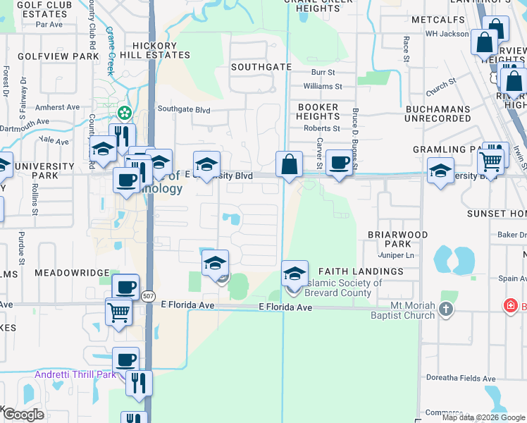 map of restaurants, bars, coffee shops, grocery stores, and more near 336 Peck Street in Melbourne