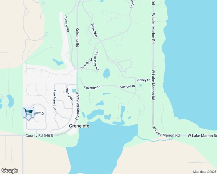 map of restaurants, bars, coffee shops, grocery stores, and more near 16 Coventry Drive in Haines City