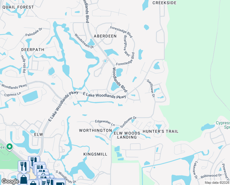map of restaurants, bars, coffee shops, grocery stores, and more near 1151 Clays Trail in Oldsmar